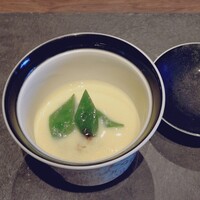 和食 板垣 - 帆立の茶碗蒸し　とうもろこしの摺り流し