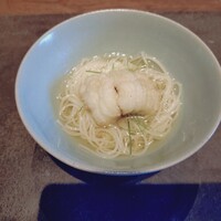 和食 板垣 - 鱧の天ぷら　素麺