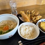 うつ輪 - 舞茸天バター釜玉