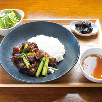 牛バラ肉のあんかけご飯セット