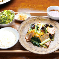 豚肉と玉子とキクラゲの塩炒めセット 【火・木限定】