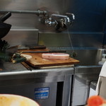 幸楽 - 切り出された私の松。