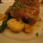 ICARO miyamoto - 北海道産乳飲み仔山羊のストラコット、ハツとレバー、胃袋を添えて2