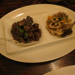 ICARO miyamoto - 北海道産乳飲み仔山羊のストラコット、ハツとレバー、胃袋を添えて4