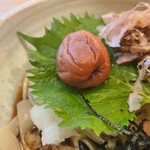 総本家えびすや - 梅としそは彩りもいいね