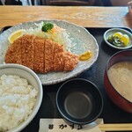 かま屋 - ロースカツ定食