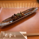 魚登久 - うなぎ肝焼き