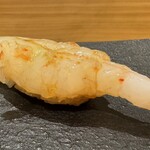 鮨 こん藤 - ボタンエビ（北海道・上ノ国町）