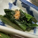 鮨 こん藤 - 蔓紫のおひたし