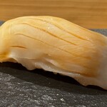 鮨 こん藤 - 出汁につけた北寄貝（北海道・長万部） （追加　◎