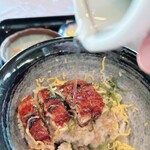 貞宝カントリークラブ - 2切れ目は出汁茶漬けで頂きます。