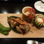 壽山 - 毛豆　玉子　穴子　いちじく　いくら