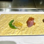 和牛鉄板割烹 シンラ - 前菜アップ①