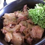 豚シソ丼(わさび菜Ver.)