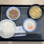 松屋 - 2025.07.24 (木)  Wで選べる玉子かけごはん（ミニ牛皿／半熟玉子）350円（税込）