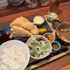 東京料理 アネモネ - 縞アジフライ定食（1400円）