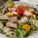 ラ コリーナディ ルーチェ - 鶏胸肉と旬野菜のサラダ
