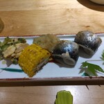 おばんざい ふじまさ - あじ、とうもこし、おから、ゴーヤ