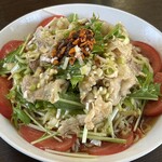 香妃 - うま辛雲白肉の涼麺1,580円+麺大盛150円