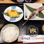 お食事処 あさのは - ヤマメの塩焼き＋だし巻き定食