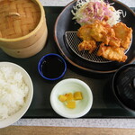 風月 - 有明鶏のから揚げといかしゅうまい定食