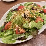 日本橋 Kanaeya - 粒狀芥末香氣的炸茄子與堅果日式沙拉