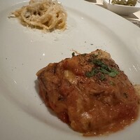 アンティヴィーノ - あとの2種はラザニアと今月のパスタで鰻。これも、うま〜。