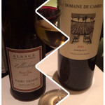 フロリレージュ - ワインはドメーヌ マルクテンベのピノグリ2010、ドメーヌ ド カンブのメルロー主体2011