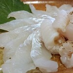 広島大衆居酒屋　十升 - 穴子の刺身(生&炙り) ¥1600