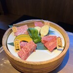 焼肉 銀しゃり 直球カルビ - 黒毛和牛極上盛り合わせ