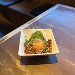 焼肉 銀しゃり 直球カルビ - 和牛炙りユッケ