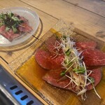 熟成和牛焼肉エイジング・ビーフ 神楽坂飯田橋店 - 生ハムなど