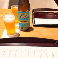 越前がに・旬のお料理 らでん - まずはビールで❤︎