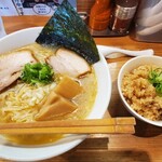 らーめん いつ樹 本店 - 鯛塩ラーメン並  鯛おこわ