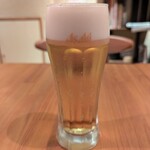 かつ信 - 生ビール（700円）