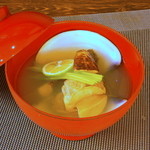 Shunzakana Shouya - 煮物：桑名の地ハマグリの松茸煮