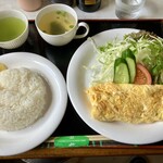 さかや - たまご焼き定食700円