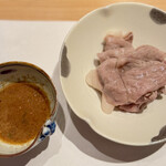 和 のぎ - 所沢三澤牛サーロインのしゃぶしゃぶ
      ねぎ胡麻たれ