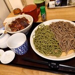 蕎麦 二天 - ざる二食片方茶(黒) 1,000円(税込)
うな丼 1,150円(税込)