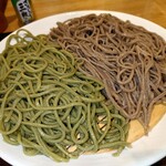 蕎麦 二天 - ざる二食片方茶(黒) 1,000円(税込)﻿ 