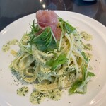 ボンカフェ - 濃厚バジルのジェノベーゼ(大盛り)