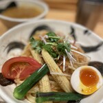 銀座 朧月 - トマトカレーつけ麺大1300円