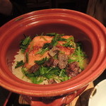 くろぎ - 鮭とイクラの炊き込みご飯2014.9