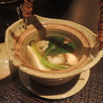 くろぎ - 鱧と松茸の土瓶蒸し2014.9