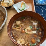 しのカフェ - なめこのお味噌汁