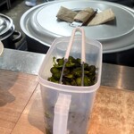 ラーメン 野良裏家 - 胡瓜古漬け