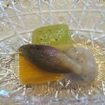 料理屋 植むら - 炊き合わせは海老の出汁で。