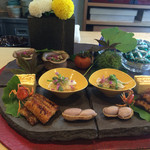 料理屋 植むら - 八寸はこの演出。