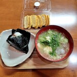 ちゅん太のおにぎり - 冷や汁、牛しぐれ、ちゅん太の玉子焼き