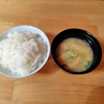 農家カフェ ippongi - ご飯と味噌汁
